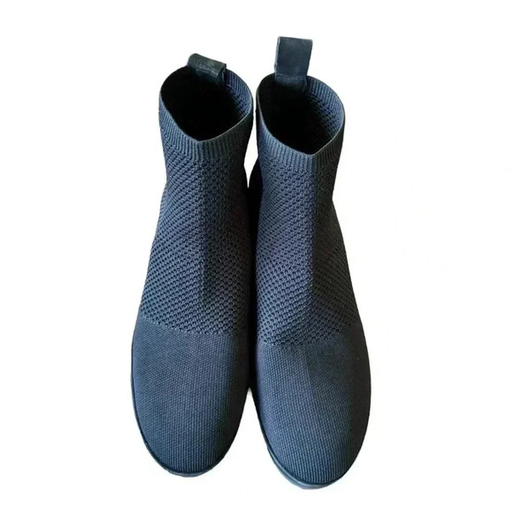 Eileen Fisher Mars Knit Wedge Heel Booties Size 9 - Picture 2 of 16